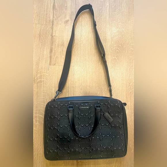 NWT Coach Signature Leather Briefcase/Laptop Bag - Picture 3 of 8